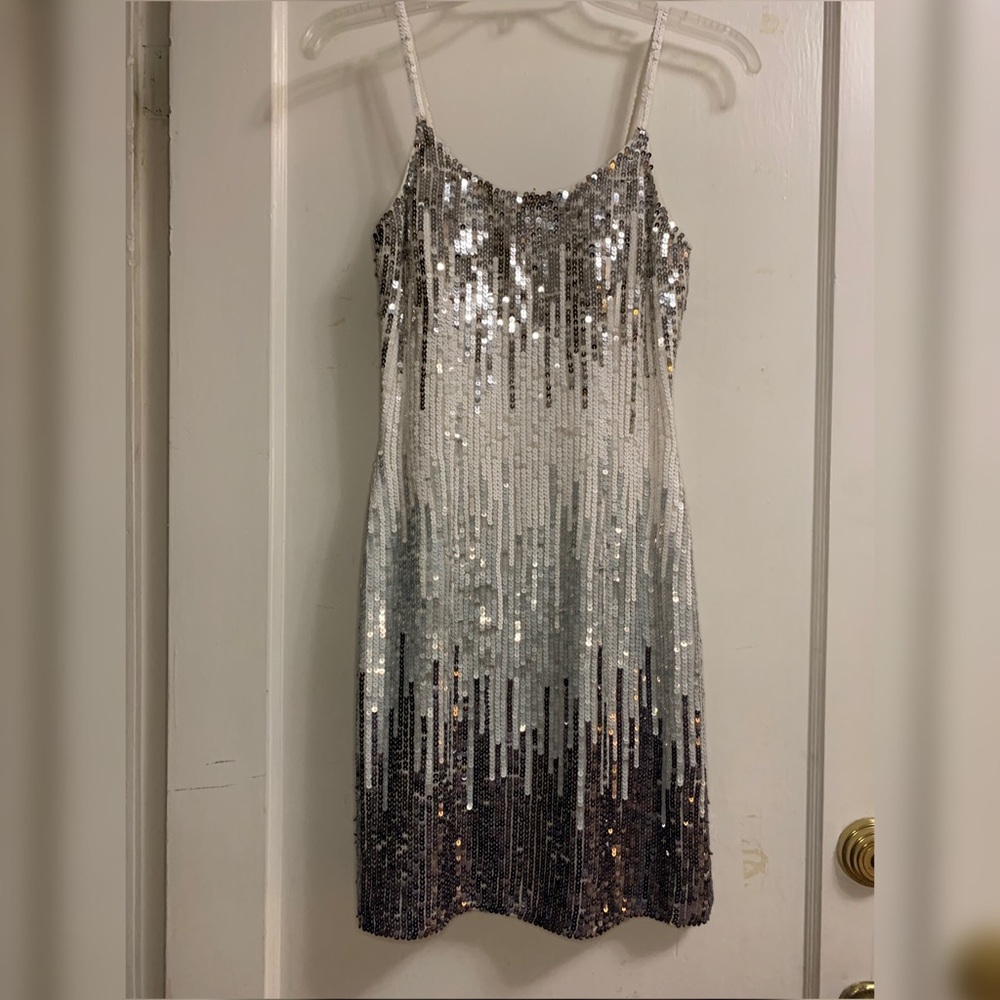 ombré sequin cami dress